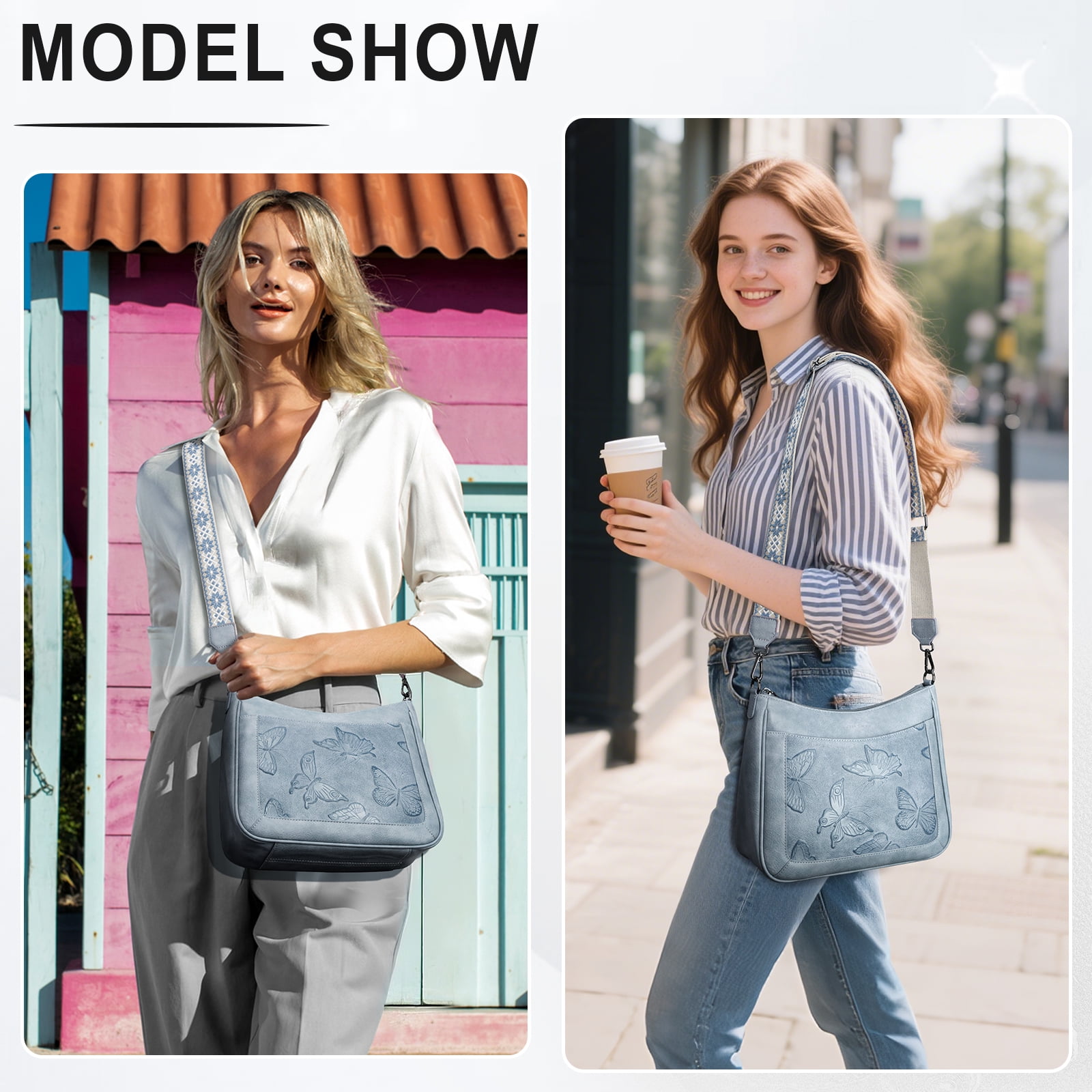 APHISON Trendy Crossbody Bags for Women Small Shoulder Handbags, Ladies Classic Messenger Bag Crossbody Purse with With Adjustable Shoulder Strap