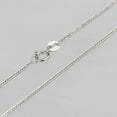 thumbnail image 4 of K-KED Au750 Real 18K White Gold Necklace Women 1.2mm Wheat Chain Link 20inch /2g, 4 of 6