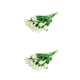 thumbnail image 2 of Cateissary 10X Artificial PU Real Touch simulación falso ramo flores boda interior decorativo jardín florero accesorios verde Verde 2Conjunto, 2 of 6