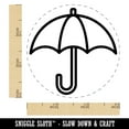 thumbnail image 2 of Rainy Day Umbrella Icon Self-Inking Rubber Stamp Ink Stamper - Lime Green Ink - Small 3/4 Inch, 2 of 7