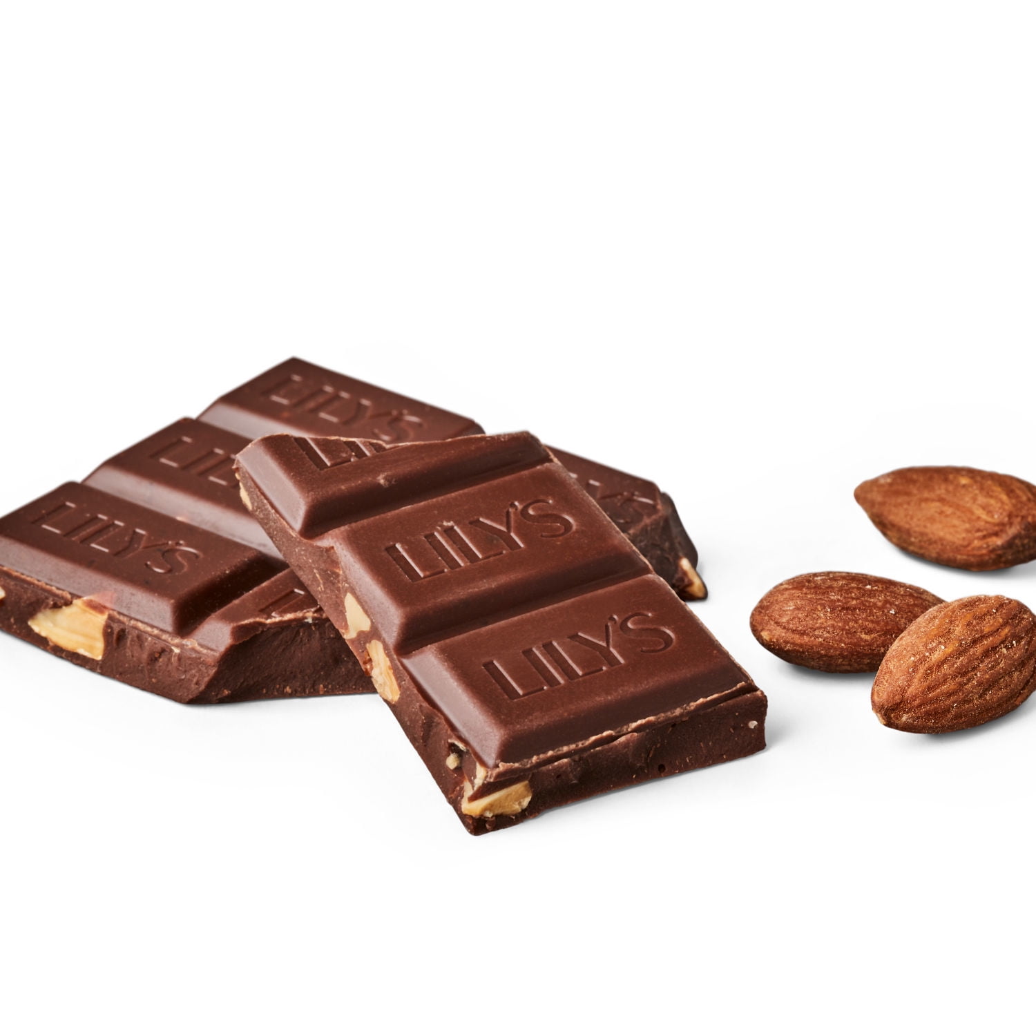 (2 pack) Lily's Salted Almond Milk Chocolate Style No Sugar Added, Gluten Free Sweets, Bar 3 oz