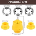 thumbnail image 2 of SUTENGDA 6/12Pcs PVC Thread Maker Tool for Electric Drill Pipe Threader Kit with 1/2 Inch 3/4 Inch 1 Inch Dies Pipe Threader Plumbing Tool Reusable Pipe Round Die Set for PVC Threading, 2 of 10