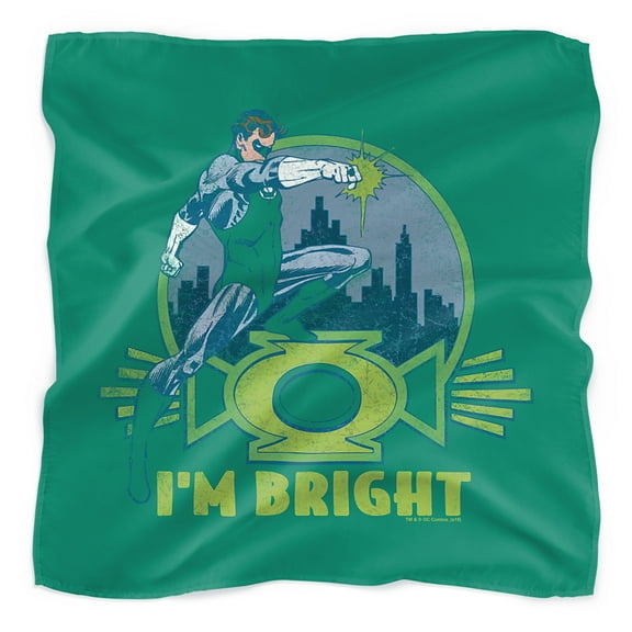 Green Lantern I'M Bright Bandana (21 in x 21 in)