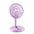 thumbnail image 2 of Ventilador de Mano Plegable y Recargable Ganfancp con Soporte para Teléfono Móvil USB, 2 of 7