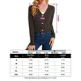 thumbnail image 5 of Yesfashion Women's Cropped Sweater Cardigan Long Sleeve V-neck Sweater Rib Open Front Shrugs, 5 of 5