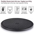 thumbnail image 2 of Plateau Rond Universel (25,5 cm, Taille P, Poids Supporté 60 kg) (Idéal pour Tv, Haut-Parleurs, Écrans), 2 of 2