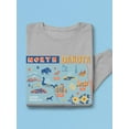 thumbnail image 3 of North Dakota State Tourist Map Sweatshirt Men -Image by Shutterstock, Male XX-Large, 3 of 4