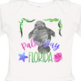 thumbnail image 4 of Inktastic Palm Bay Florida Cute Swimming Manatee Boys or Girls Long Sleeve Baby Bodysuit, 4 of 5