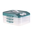 thumbnail image 4 of Caja de bola de hervida congelada de 3 capas Caja de almacenamiento Wonton Caja de congelador de bola de hervida Organizador de bolas de Gloria Contenedores de almacenamiento de bolas de masa hervida, 4 of 9