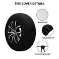 thumbnail image 4 of Balery Bee And Honeytire Cover Waterproof Dust-Proof, Universal Spare Wheel Tire Cover For Trailer, Rv, Suv Truck And Vehicle Camper Accessories-17 Inch, 4 of 9