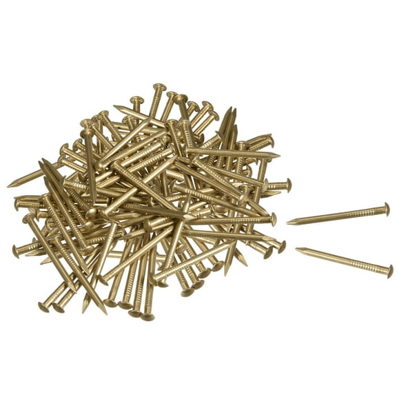 Uxcell Small Tiny Brass Nails for DIY Pictures Wooden Boxes Household Accessories 1.5x20mm