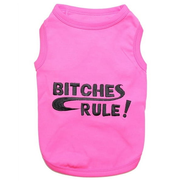 Parisian Pet Dog Clothes BITCHES RULE T-Shirt