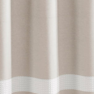 Home Essence Spa Waffle Shower Curtain with 3M Treatment, Taupe