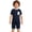 Navy Blue, variant on TSSOE Boys Girls Special Needs Adaptive Clothing for Kids Zip Back Romper Autism Sensory Anti-strip Jumpsuit Black 6