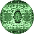 thumbnail image 1 of Ahgly Company Indoor Round Persian Emerald Green Traditional Area Rugs, 5' Round, 1 of 4