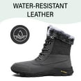 thumbnail image 3 of Mens Winter Snow Boots Warm Fur Lined Non-Slip Lightweight Comfortable Casual Outdoor Hiking Boots Gray 9.5 US, 3 of 7