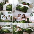 thumbnail image 5 of Forest Comforter Set Full Size, Landscapes Tree Streams Soft Bedding Set for Man Woman, 4 Pieces Duvet Cover Set with Fitted Sheet, 2 Pillowcases, 5 of 9