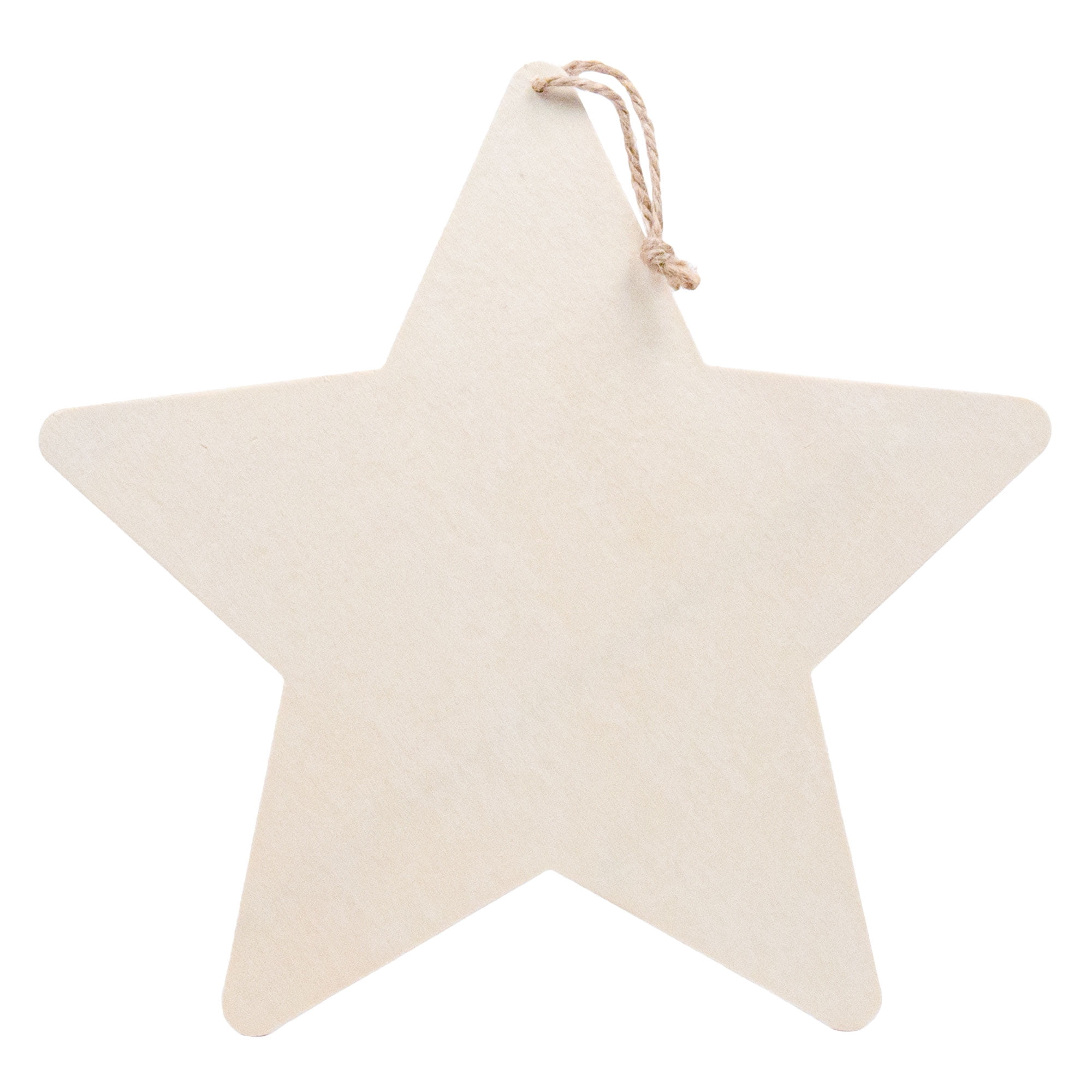 (3 pack) On the Surface Wooden Star, Brown Wood Star Cutout Décor