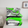 thumbnail image 5 of Homewish Green Swirl Geometric Twin Comforter Sets,Modern Abstract Bedding Set,Black Reversible,2-Piece,1 Comforter and 1 Pillowcase, 5 of 7