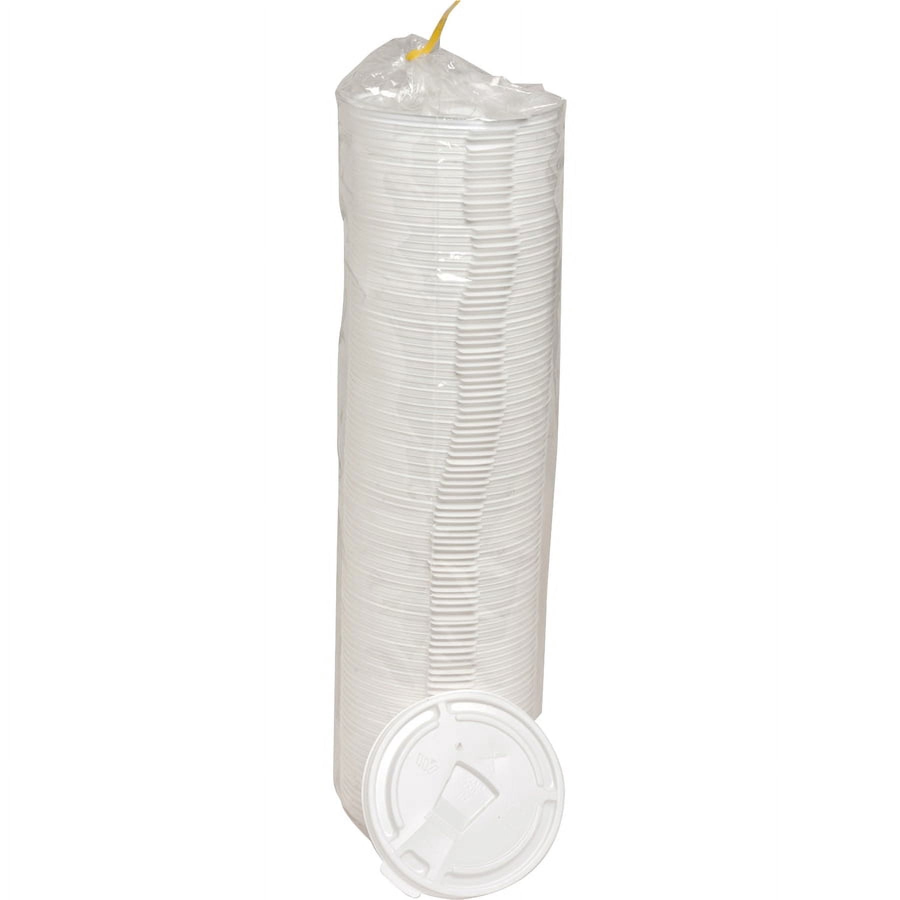 Genuine Joe 12oz-24oz Hot/cold Foam Cup Lids - 1000 / Carton - White