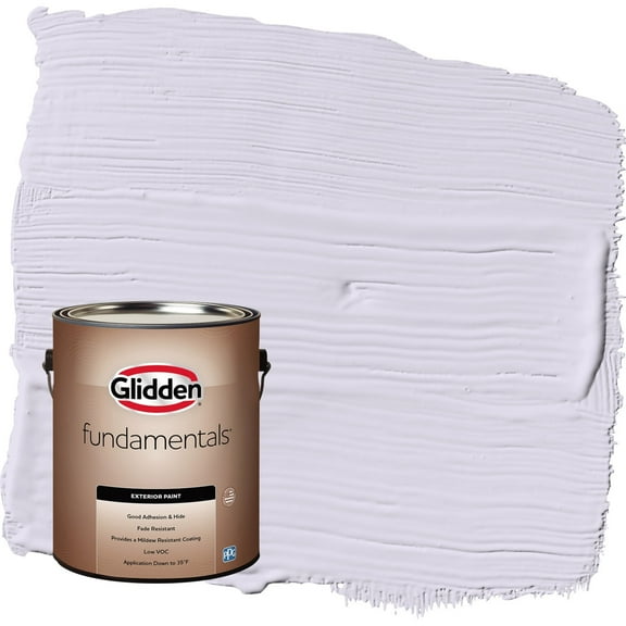 Glidden Fundamentals Misty Violet / Purple Semi-Gloss Exterior Paint, 1 Gallon