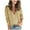Beige, variant on WRKEKC Women's Deep V Neck Button Cardigan Sweater Open Front Knit Jacket Long Sleeve Fall Cover Up Cozy Womens Sweater