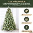 thumbnail image 3 of Soilhill 7ft Pre-Lit Christmas Tree w/400 LED Lights, 1348 PVC/Pine Needles Tips & Pinecone, 3 of 8