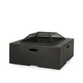 thumbnail image 2 of Gladwin Lightweight Concrete Outdoor Wood Burning Square Fire Pit, Dark Gray, 2 of 10