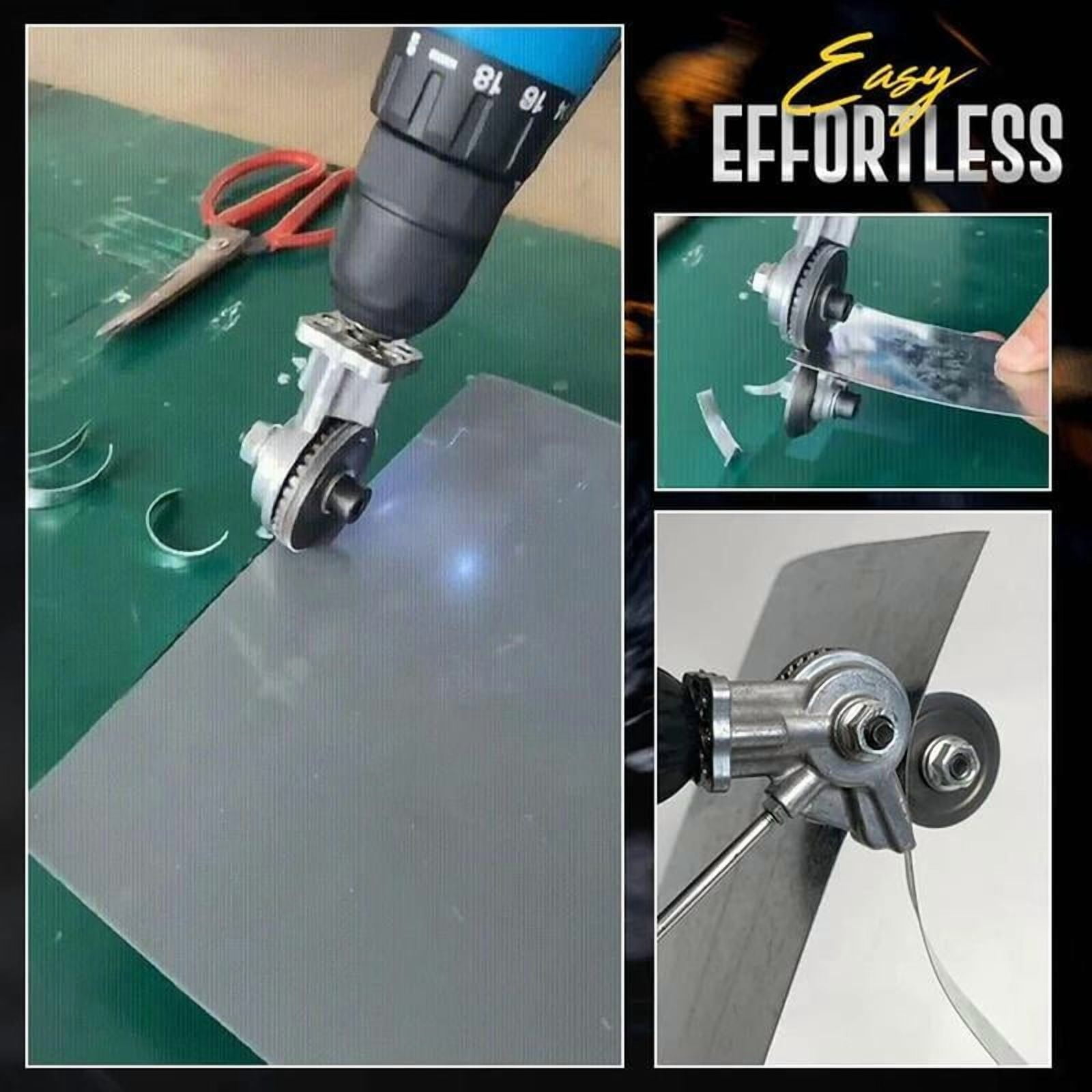 Electric Drill Plate Cutter Electric Drill Sheet Cutting Machine  Portable Shearing Machine Drill Bit Metal Drill Attachment for Cutting Thin Iron Thin White Sheet Steel Aluminum