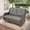 Brown/Gray, variant on POCASSY 52" Width Outdoor Loveseat, Rocking Glider All Weather Wicker Patio Loveseat with Deep Seat for Porch Balcony and Backyard, Beige