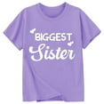 thumbnail image 3 of Teen Girls T Shirts Letter Toddler Girl Short Sleeve Shirt Crewneck Little Girl Summer Clothes Girls Shirts 12-13 Years Cute&nbsp;Girl&nbsp;Clothing, 3 of 3