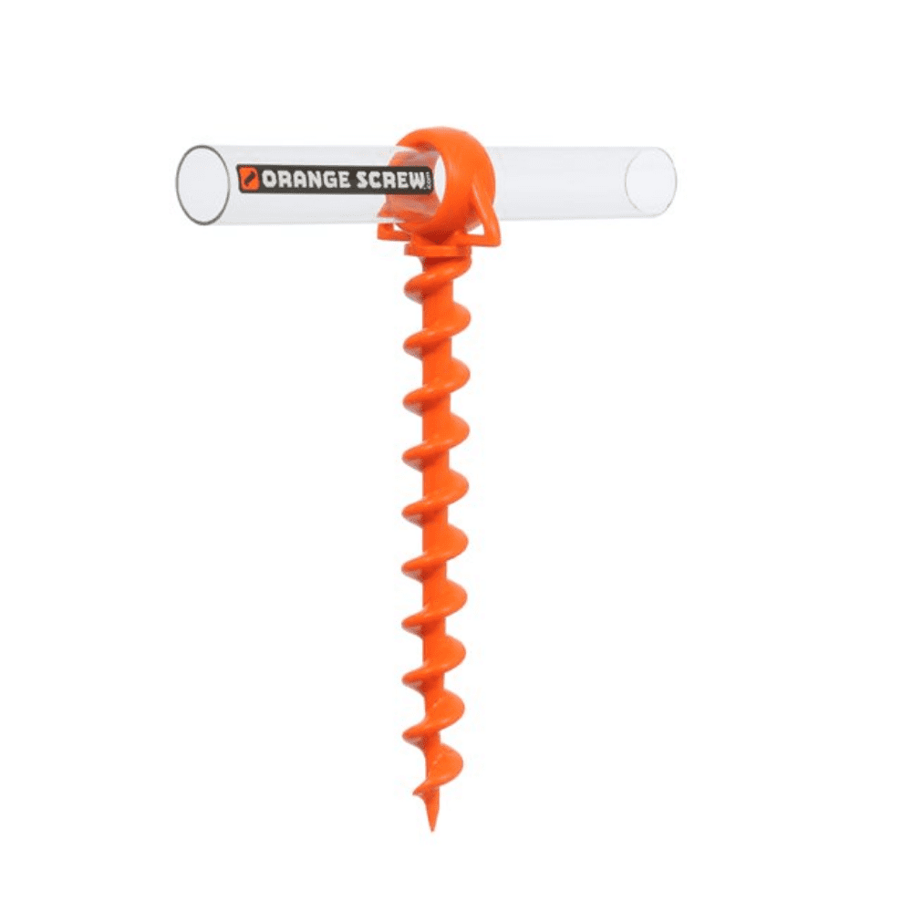 The Ultimate Ground AnchorLARGE 2 PackMade in the USA Orange Screw 