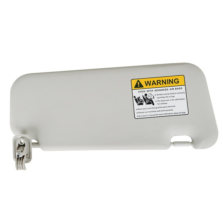 Genrics Beige Front Left Driver Side Sun Visor with Mirror