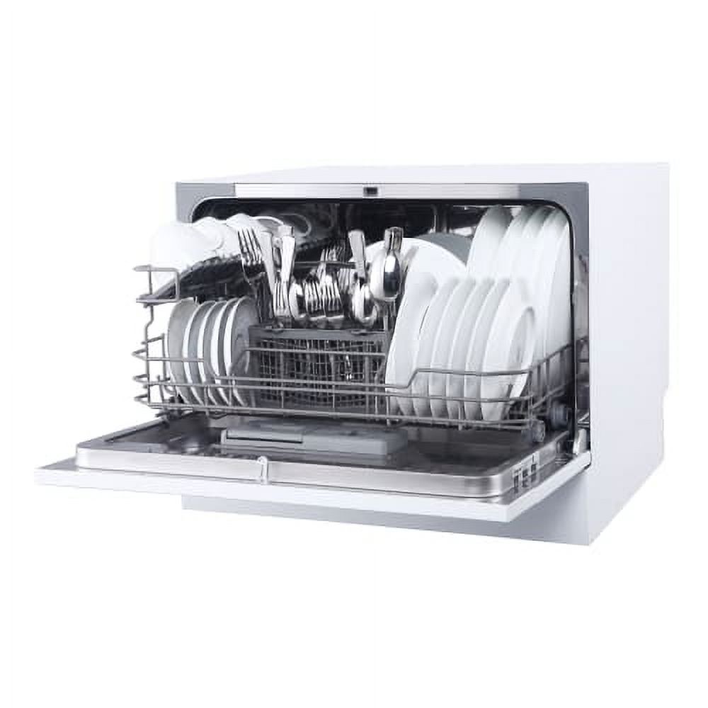 Magic Chef 6 Place Setting Countertop Portable Dishwasher, White - image 3 of 7