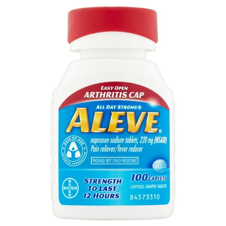 Aleve Analgésique / Fièvre Réducteur naproxène sodique Caplets, 220mg, 100 count