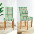 thumbnail image 3 of Yayeee 4 Pack Dining Chair Covers Stretch Parson Chairs Slipcovers Seat Protector, Green Blossom Mosaic, 3 of 6