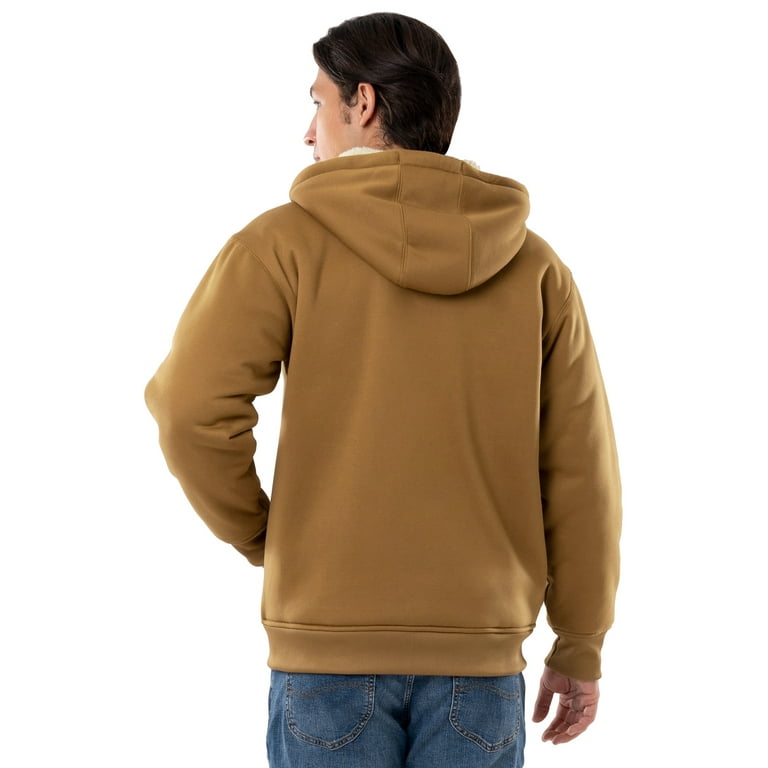 Wrangler Workwear Men's Full-Zip Hooded Work Jacket, Size Small to 3XL  (Men's and Big Men's)