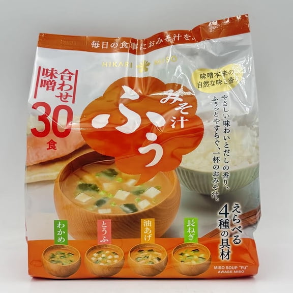 Hikari Instant Fu Miso Soup Awase 15.5oz/(30packs)