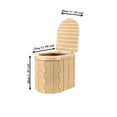 thumbnail image 2 of F Collapsible Toilet With Sealed Lid For Camping Hiking And Car Travel Space Saving Design With Durable Material And Included Cleaning Supplies For Emergency And Outdoor Needs, 2 of 3