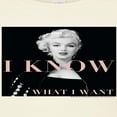thumbnail image 3 of Marilyn Monroe - Pop Culture Icon - I Know What I Want - Classic Photo - Juniors Fitted Graphic T-Shirt, 3 of 5