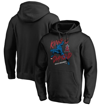 - Los Angeles Angels Fanatics Branded MLB Marvel Black Panther King of the Diamond Pullover Hoodie - Black