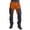 Orange, variant on Mens Overalls Two Color Splicing Casual Pants Clothes