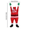 thumbnail image 5 of Dserfhy Christmas Hanging Santa Claus Decoration Large Climbing Santa Claus Xmas Hanging Ornament for Outside Roof Gutter Window Wall Balcony Decor, 5 of 8