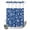 Blue, variant on No Hook Shower Curtain, Snowflake Black Shower Curtains for Bathroom with See Through Top Window, Christmas Winter Snowfall Xmas Holiday Waterproof & Washable Bath Curtain Stand Up Stall 36"x72"