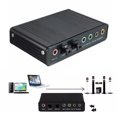 thumbnail image 1 of Adaptador de tarjeta de sonido externo USB 2.0 de 6 canales SUSUchens con salida óptica S/PDIF 5.1 para Windows 7 (azul), 1 of 8