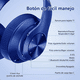 thumbnail image 4 of Audífonos De Diadema Inalámbricos Bluetooth Azul, 4 of 5