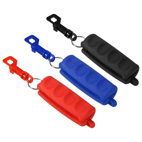 Archery Arrow Puller Rubber Target Pulling with Belt Clip for Shaft Bow Shooting, Black Blue Red, 3 Pack