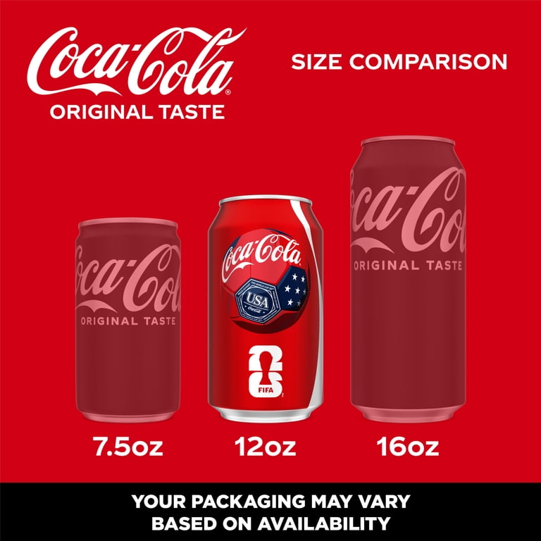 Coca-Cola Classic Coke Soft Drink, 12 fl oz Cans, 12 Pack Fridge