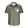 thumbnail image 3 of Camiseta Casual con Botón de Solapa de Color Sólido de Manga Corta para Hombres, Camiseta Ligera para Fiesta, Trabajo, Viajes Y Primavera Verano, 3 of 5