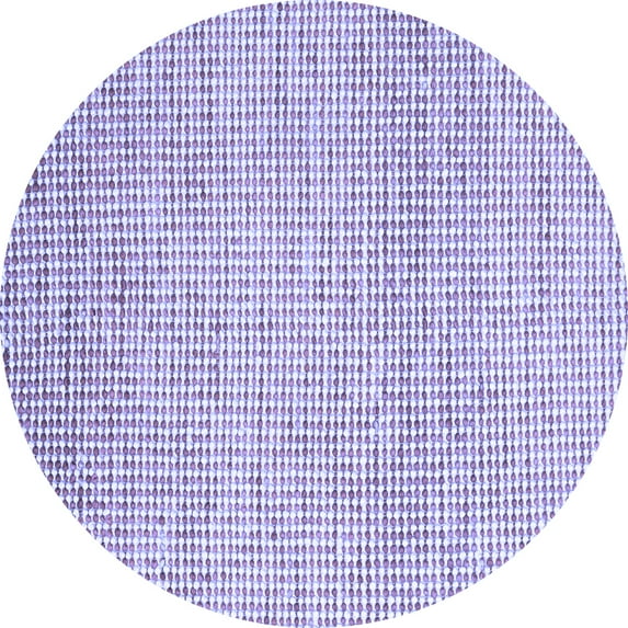 Ahgly Company Machine Washable Indoor Round Abstract Blue Contemporary Area Rugs, 6' Round